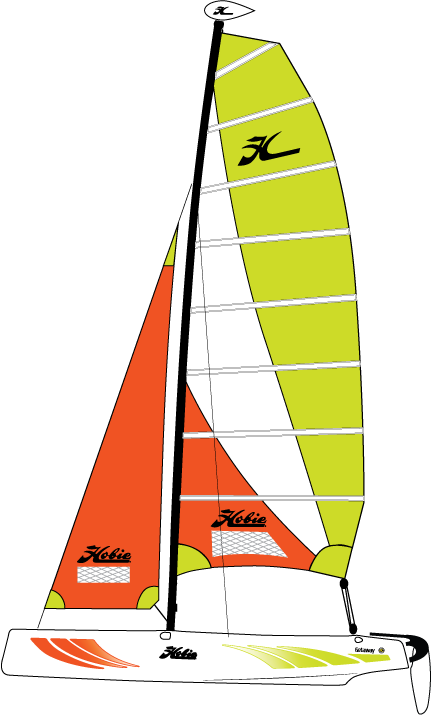 HOBIE SAIL GETAWAY JIB ORANGE (37992072)